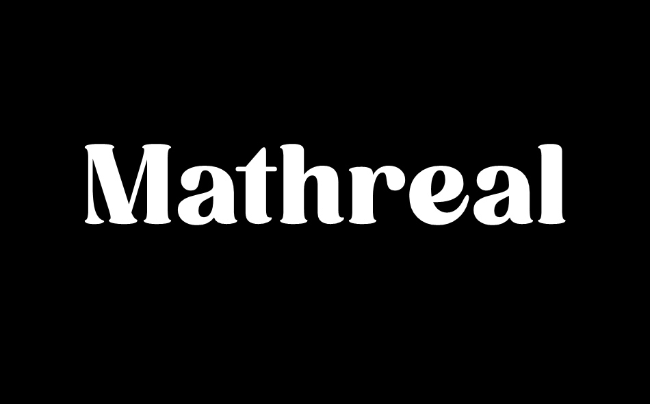 Mathreal font big