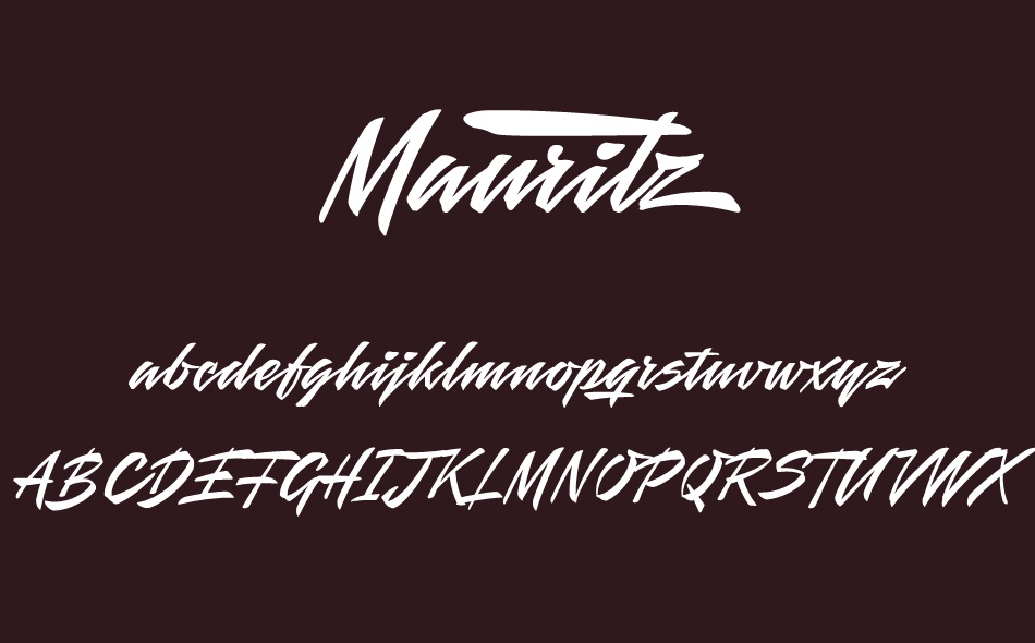 Mauritz font