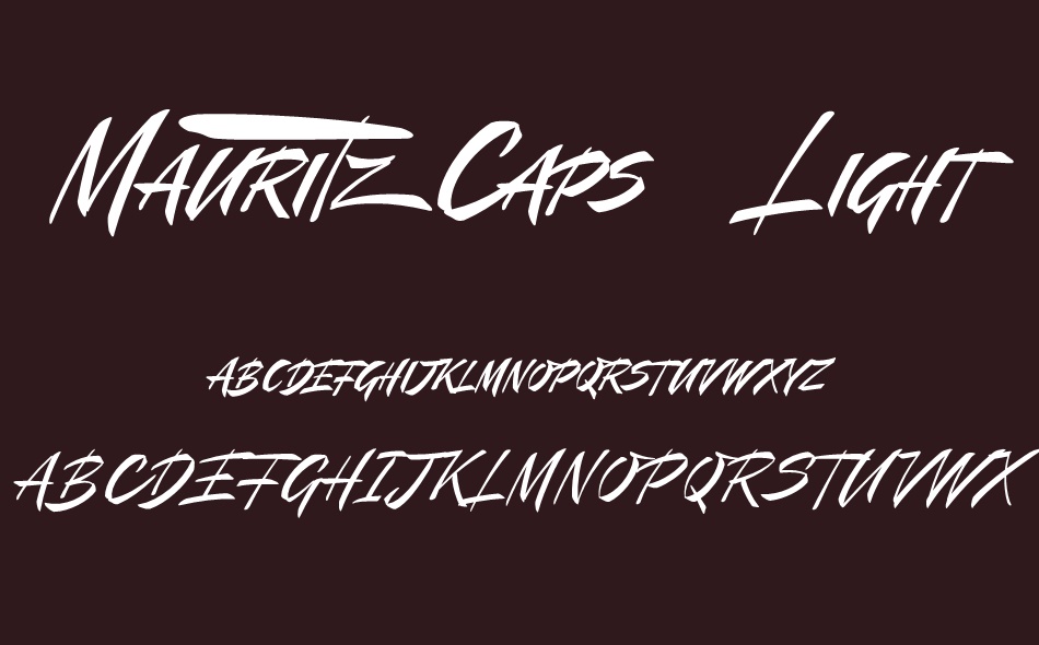 Mauritz Caps font