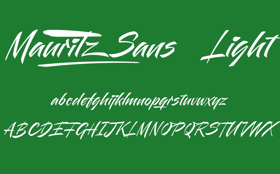Mauritz Sans font