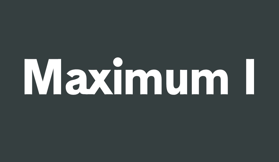 maximum-ımpact font big