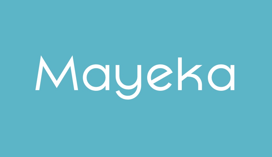 mayeka-regular-demo font big
