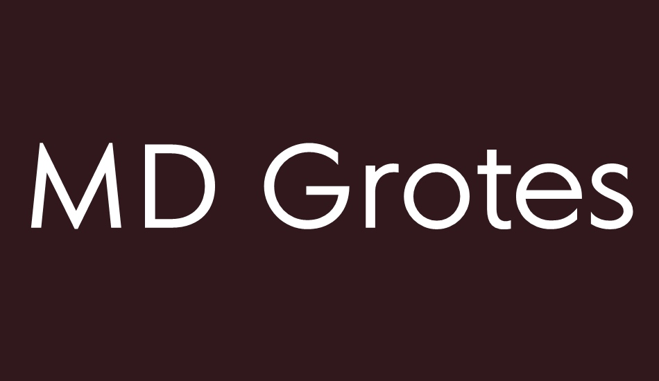 md-grotesk font big