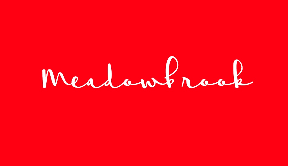 meadowbrook font big