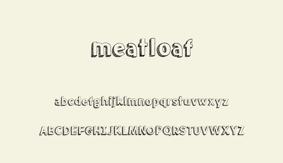 meatloaf font