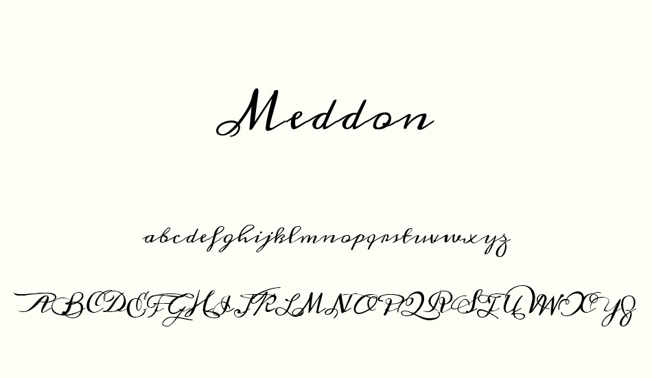 meddon font