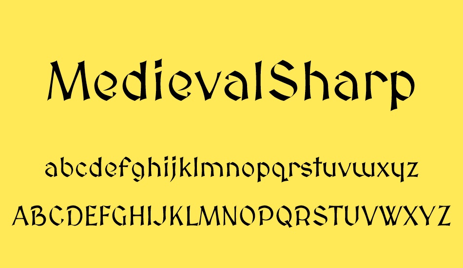 medievalsharp font