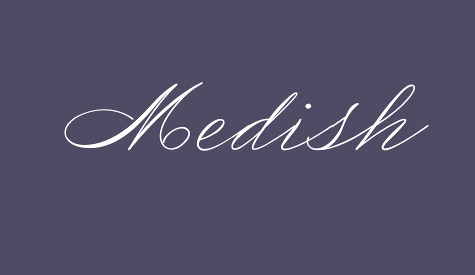 medish-script-personal-use-only font big