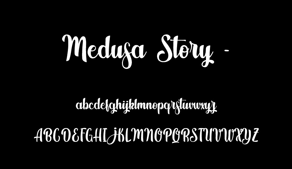medusa-story---personal-use font