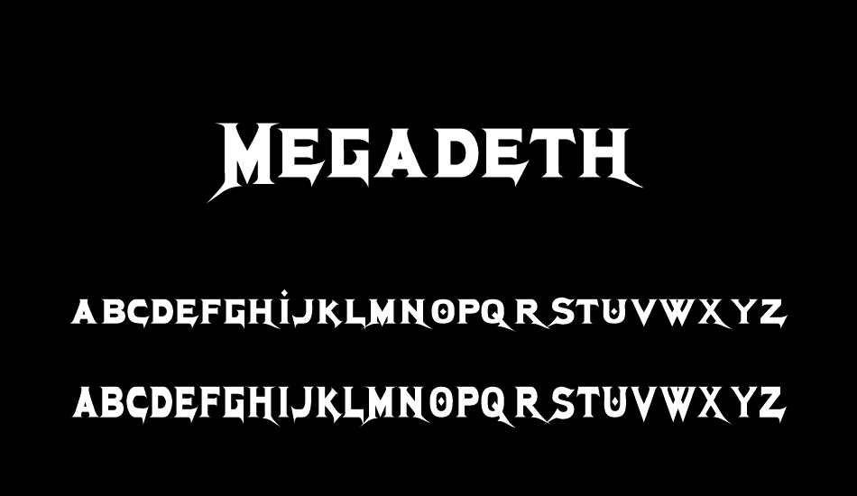 megadeth font