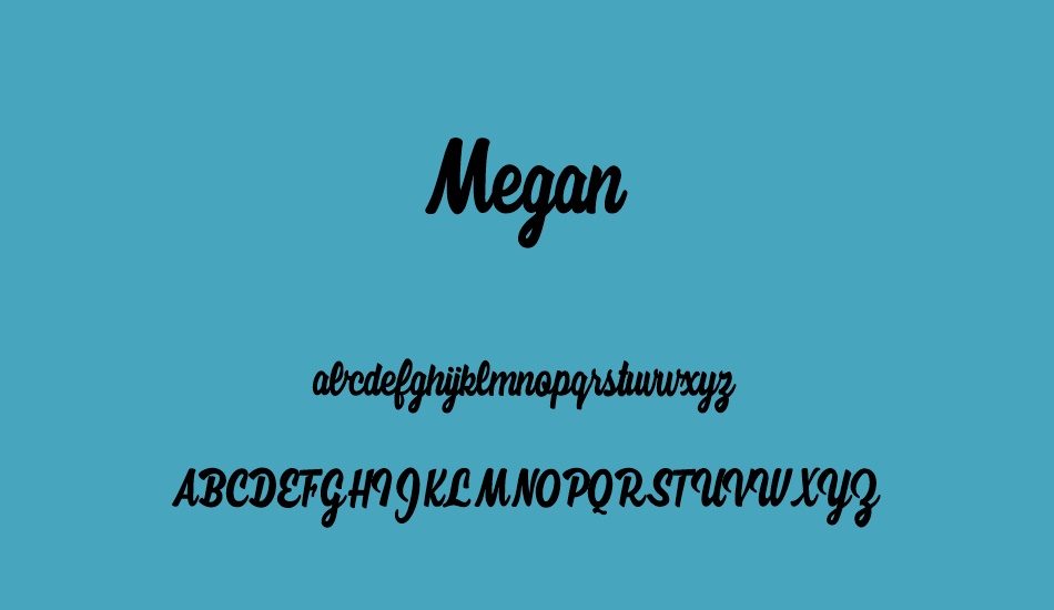 megan-personal-use font