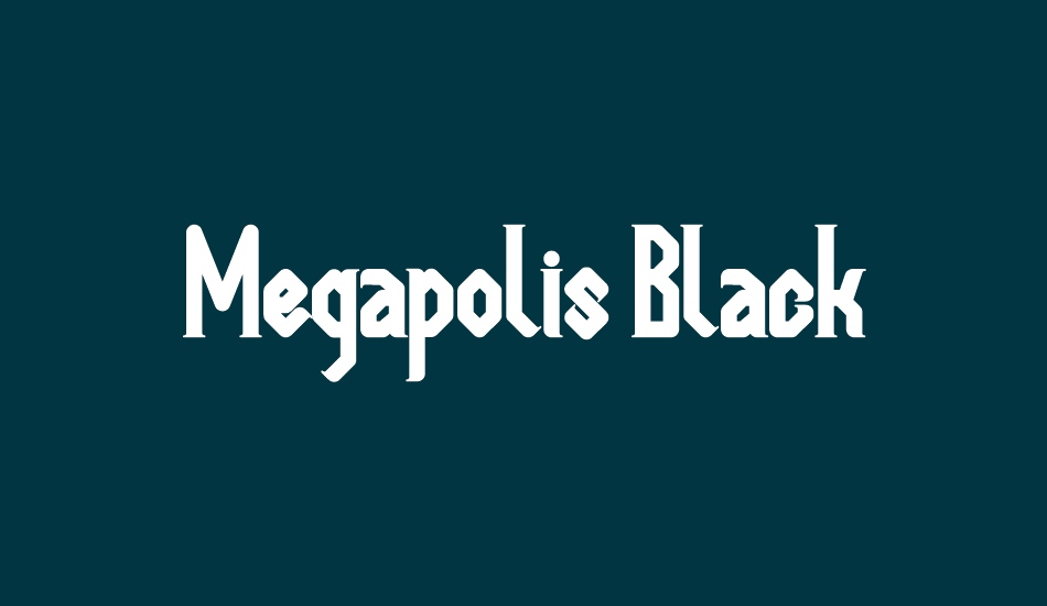 megapolis-black font big
