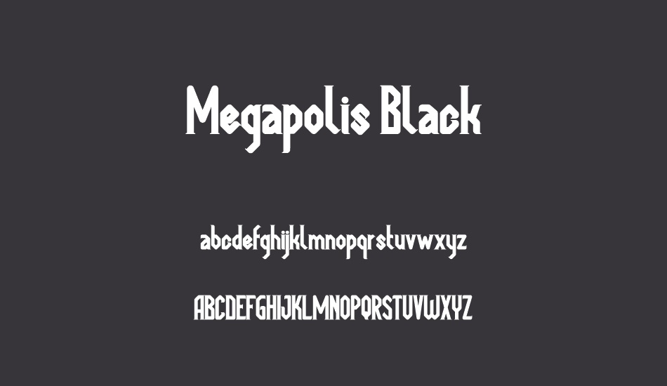 megapolis-black font
