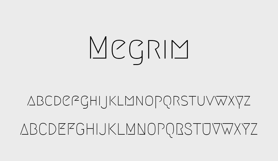 megrim font