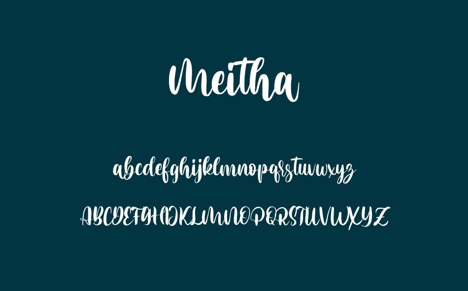 Meitha font