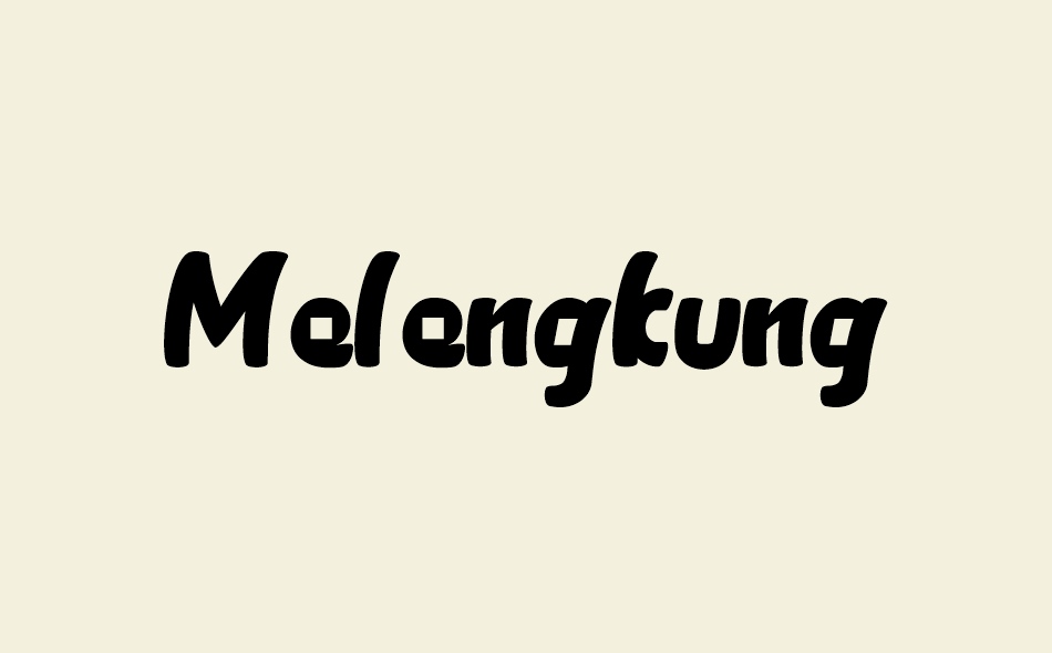 Melengkung font big