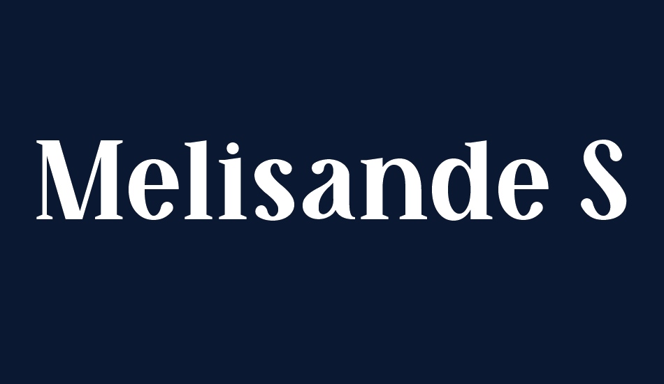 melisande-sharp font big