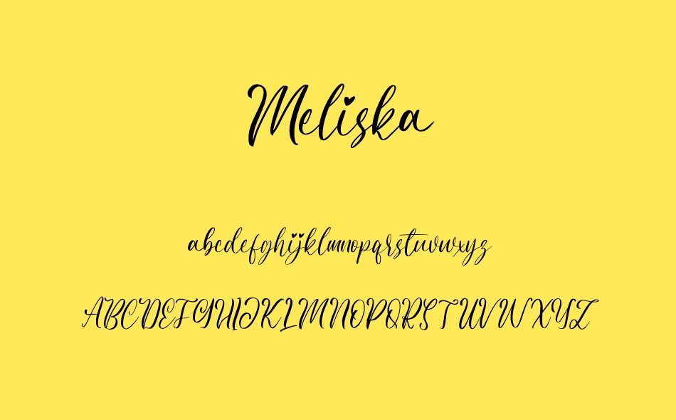 Meliska font