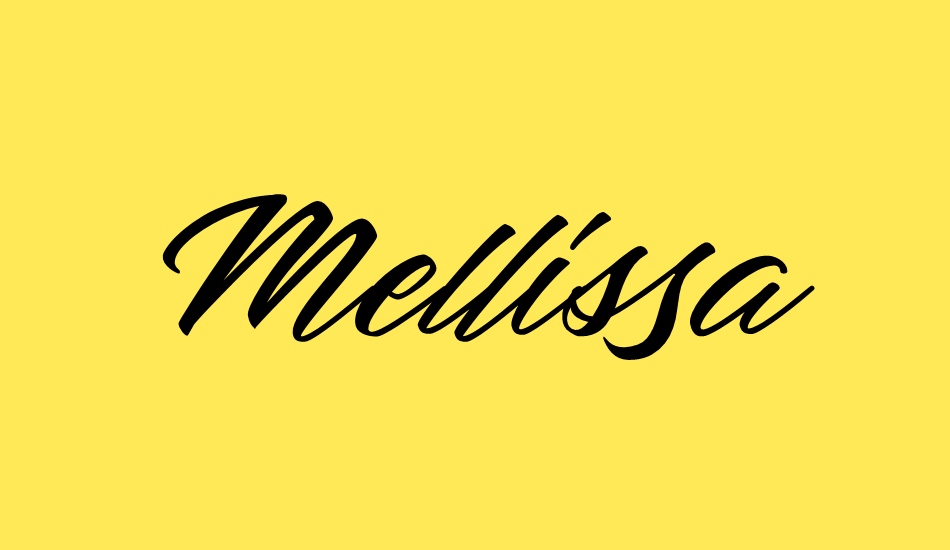 mellissa-personal-use font big