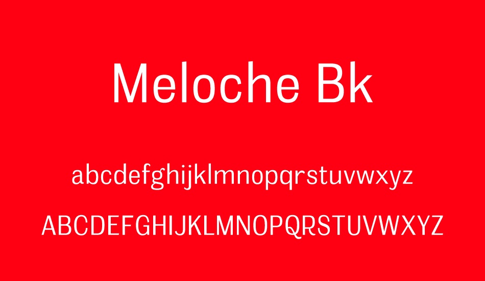 meloche-bk font