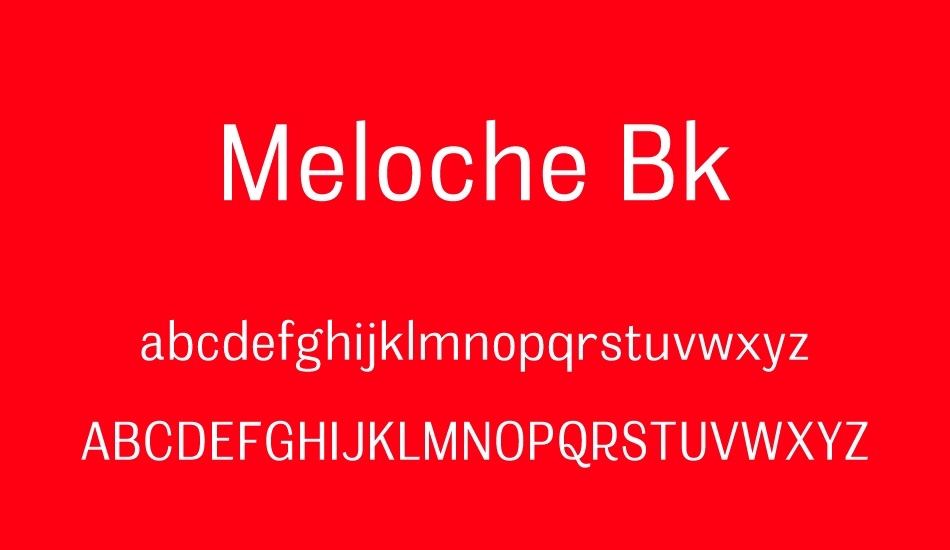 meloche-bk font