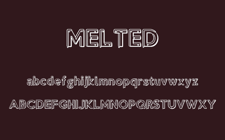 Melted font