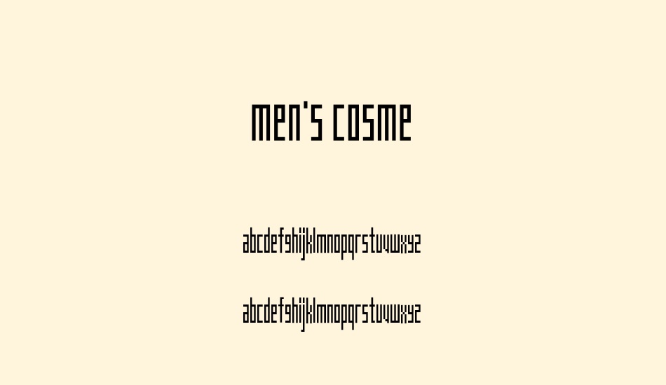 mens-cosme font