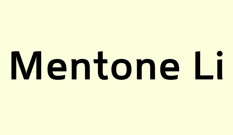 mentone-lig font big