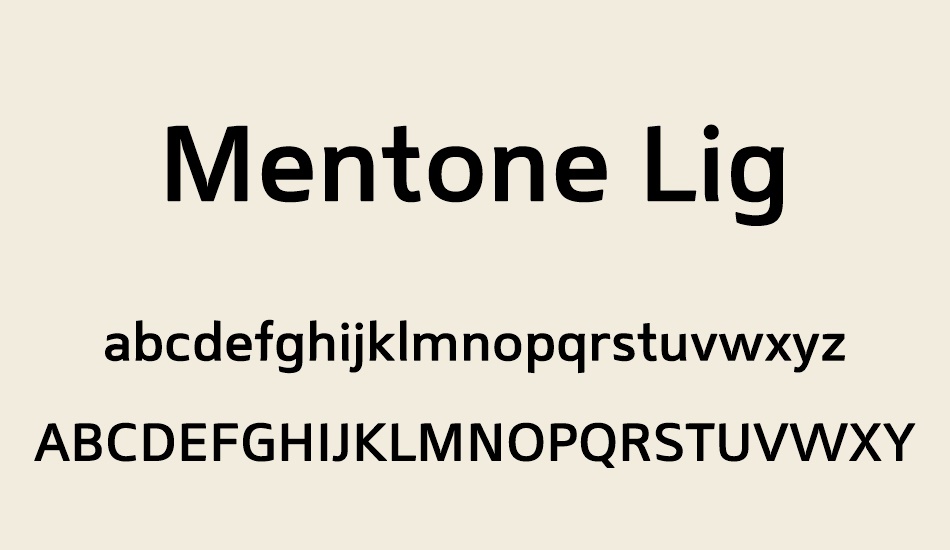 mentone-lig font