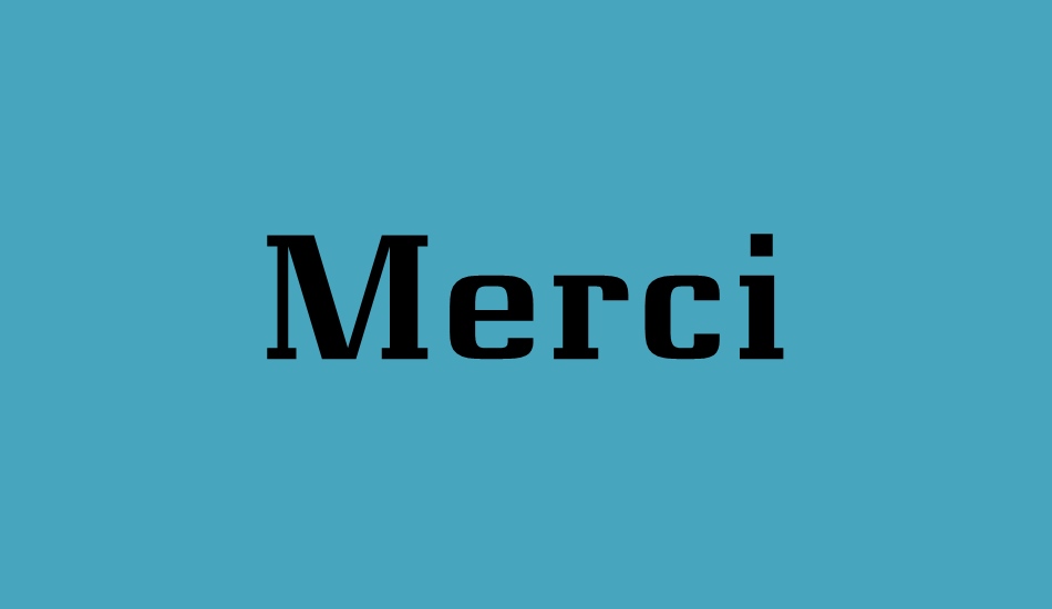 merci font big