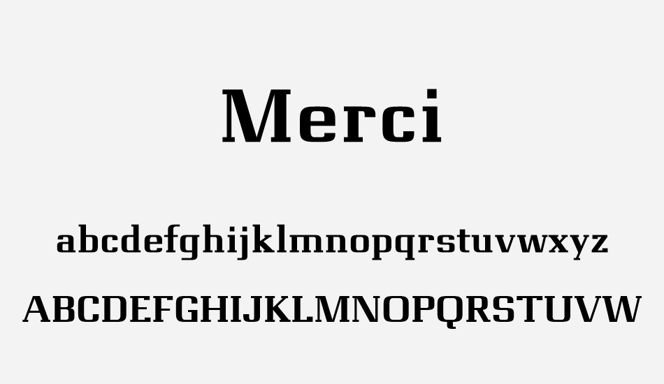 merci font