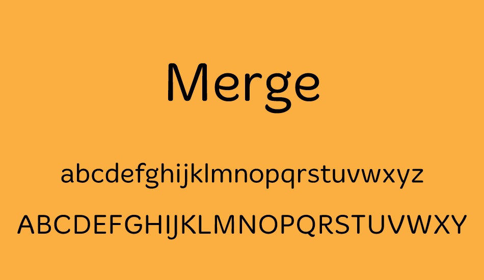 merge font