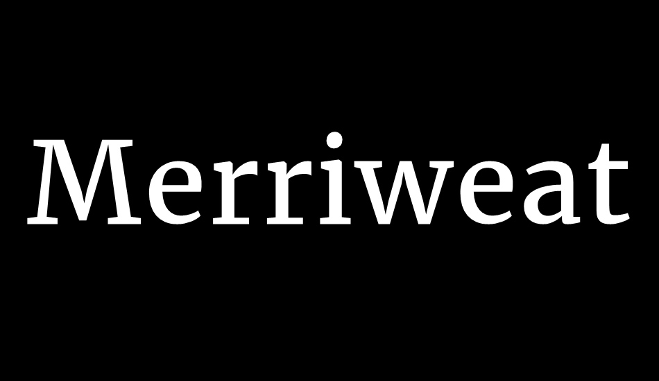 merriweather font big