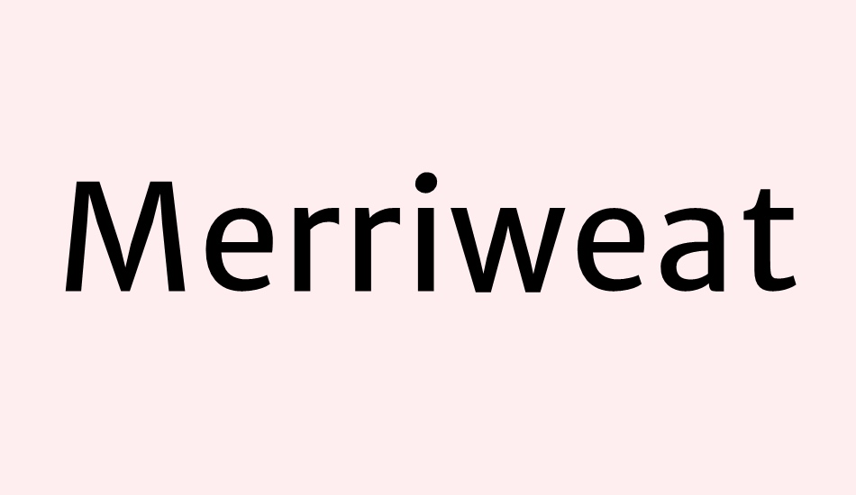 merriweather-sans font big