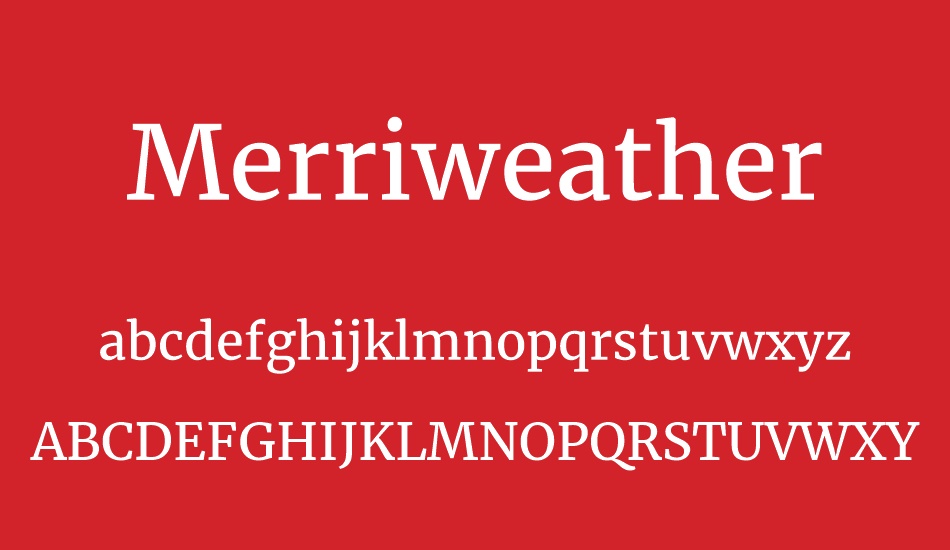 merriweather font