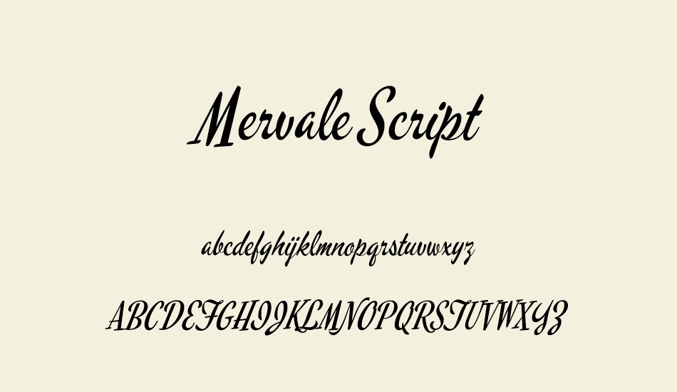 mervale-script font