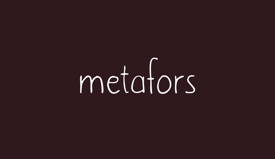 metafors font big