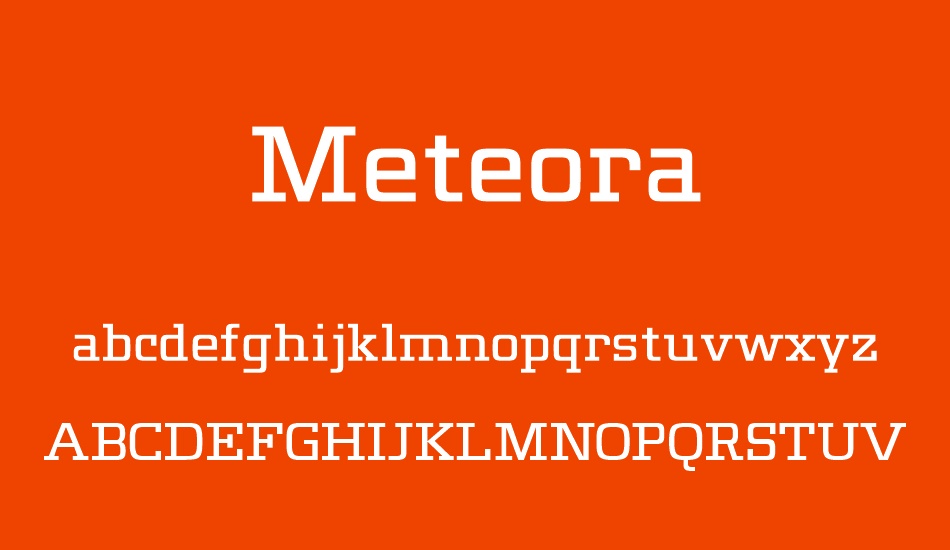 meteora-demo font