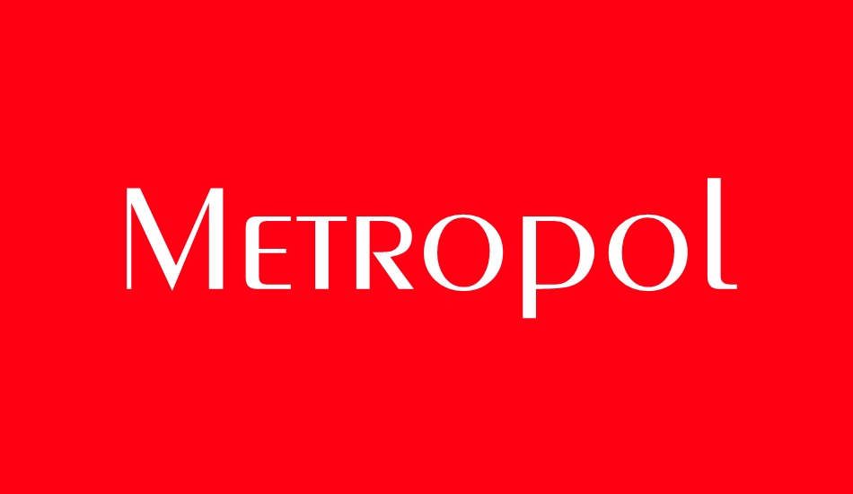 metropol font big