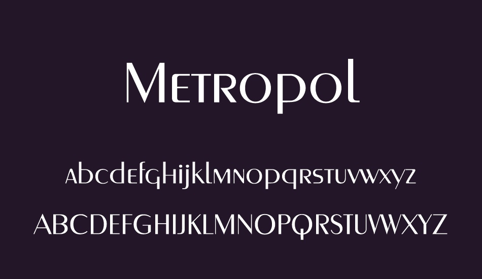 metropol font