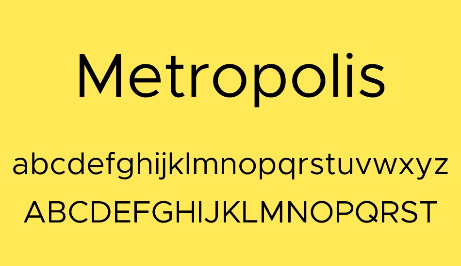 metropolis font