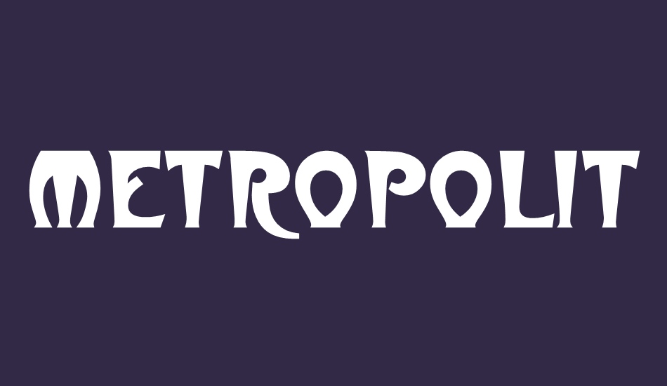 metropolitainesd font big