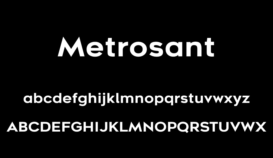 metrosant font