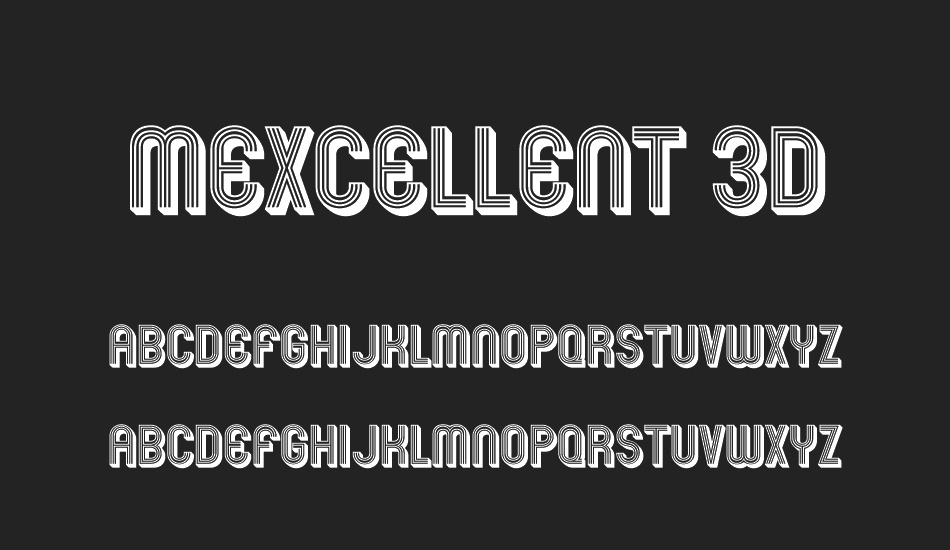 mexcellent-3d font