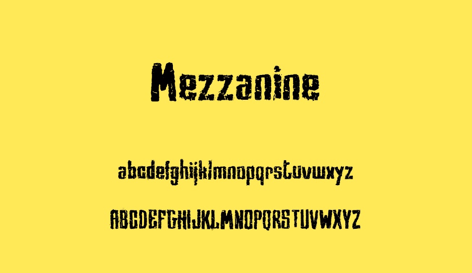 mezzanine font