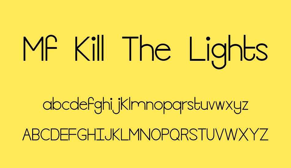 mf-kill-the-lights font