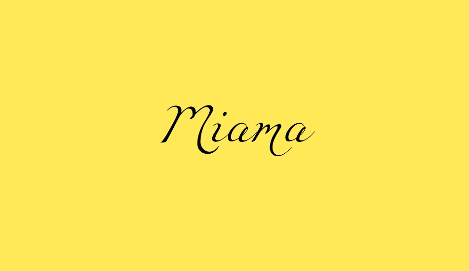 miama font big