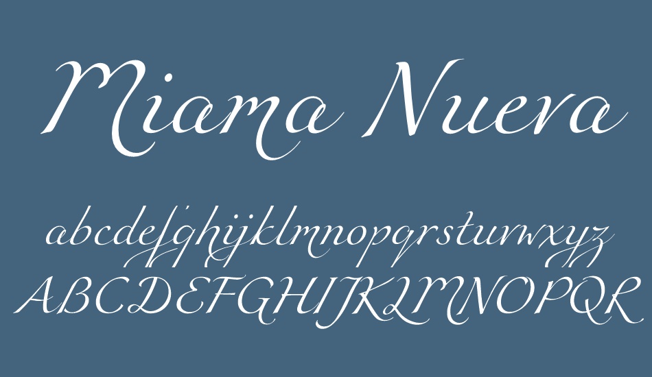 miama-nueva font