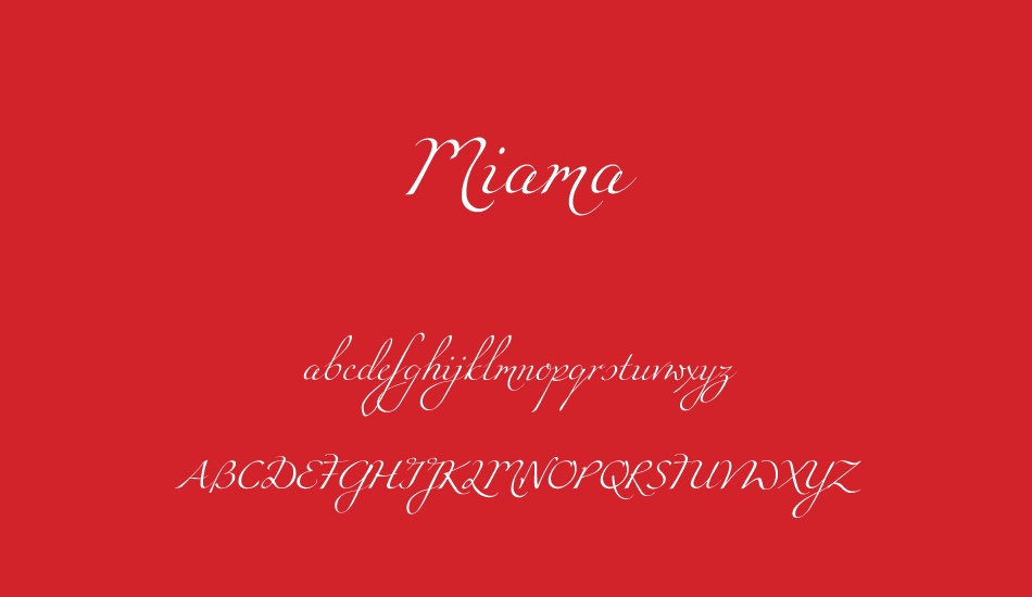 miama font