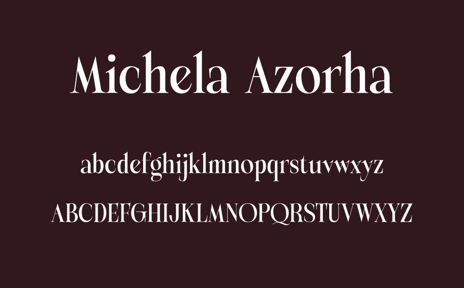 Michela Azorha font